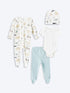 LC Waikiki Printed Baby Boy Hospital Exit Set